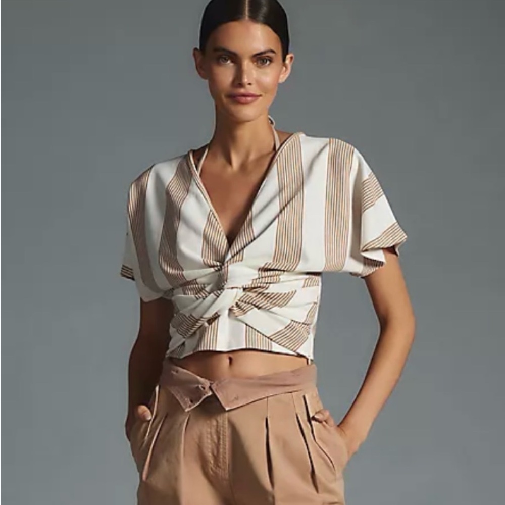Bishop+Young Tie Front Top
